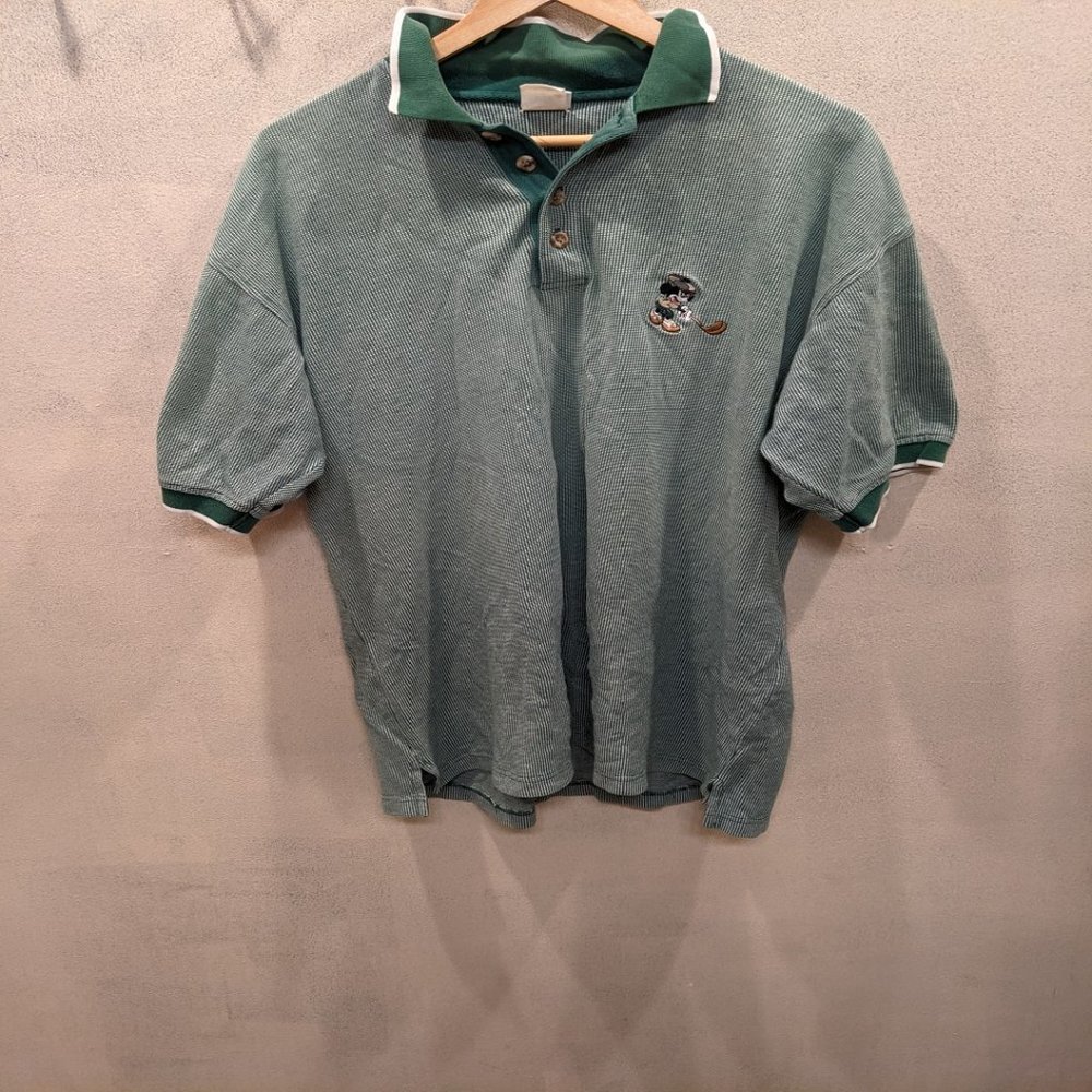 Vintage Disney Store Mickey Mouse Golf Polo - Size Mens Large